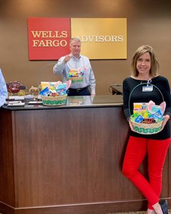 Wells Fargo Easter basket donation