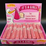 It's A Girl! -The Classic Birth Announcement. - Bubble Gum Cigar